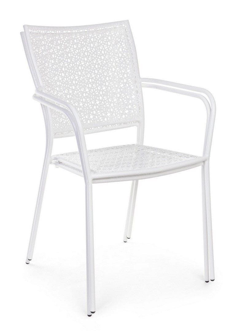 Set di 4 sedie da giardino Jodie Bianco (5)