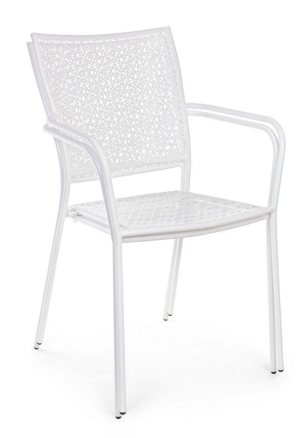 Set di 4 sedie da giardino Jodie Bianco (5)