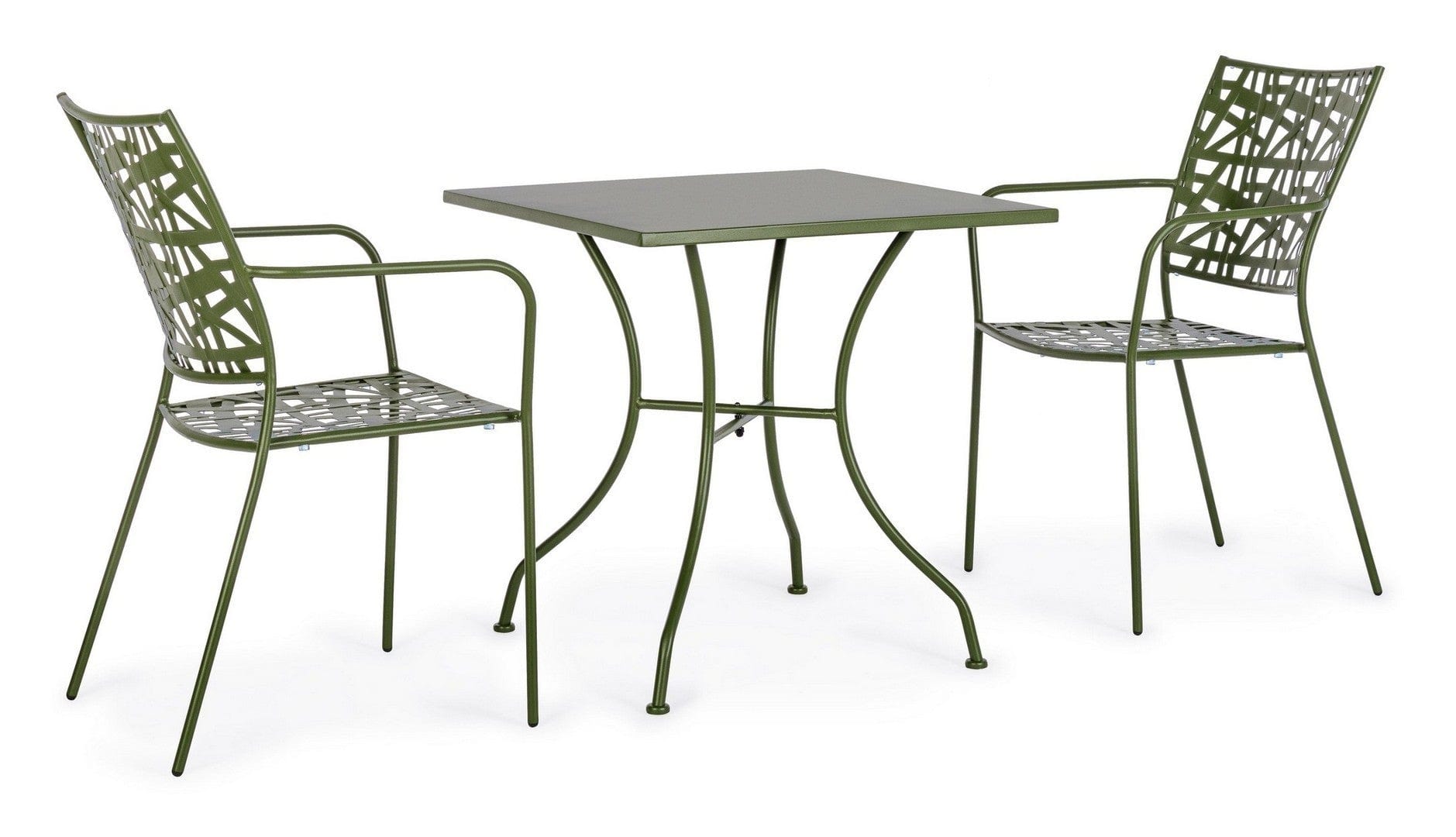 Set di 4 sedie da giardino Kelsie Verde (1)