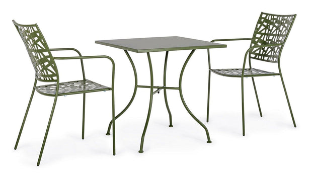 Set di 4 sedie da giardino Kelsie Verde (1)