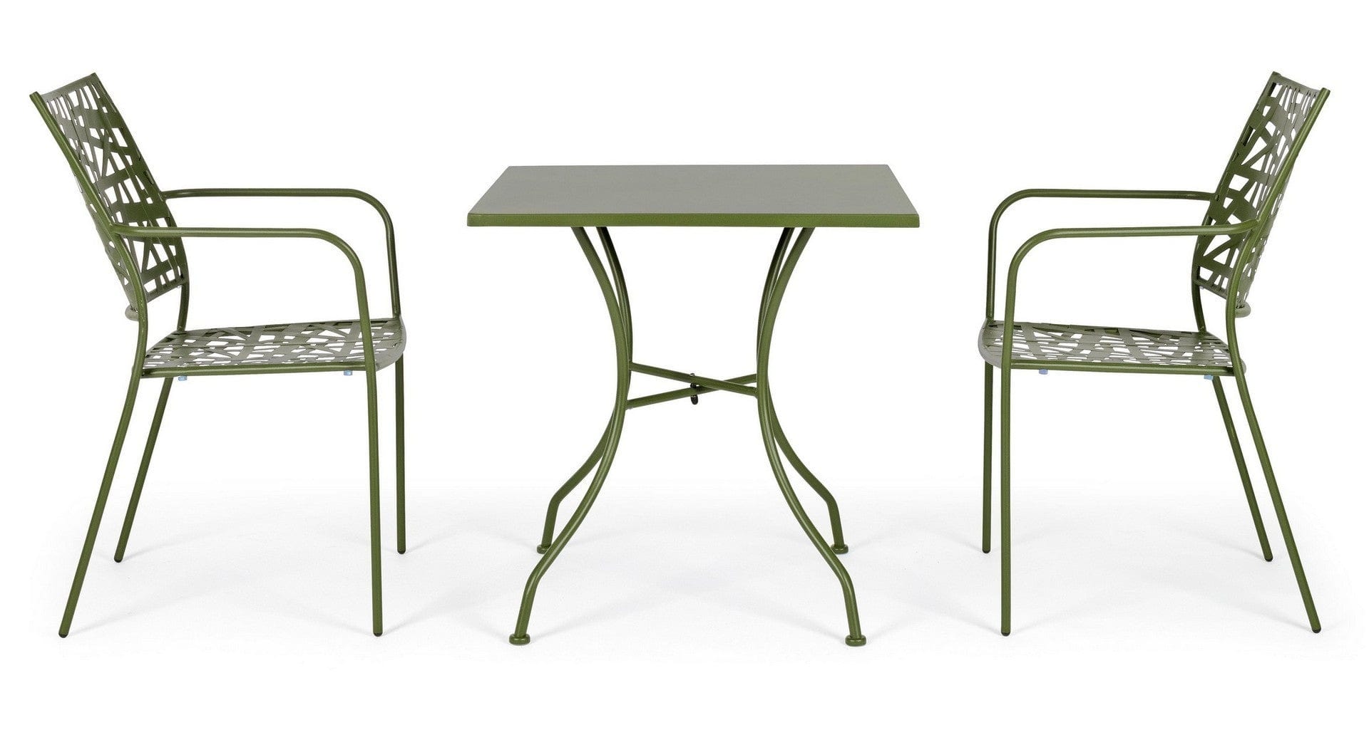 Set di 4 sedie da giardino Kelsie Verde (2)