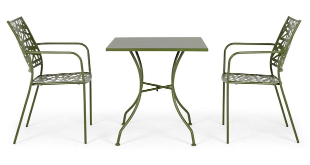 Set di 4 sedie da giardino Kelsie Verde (2)