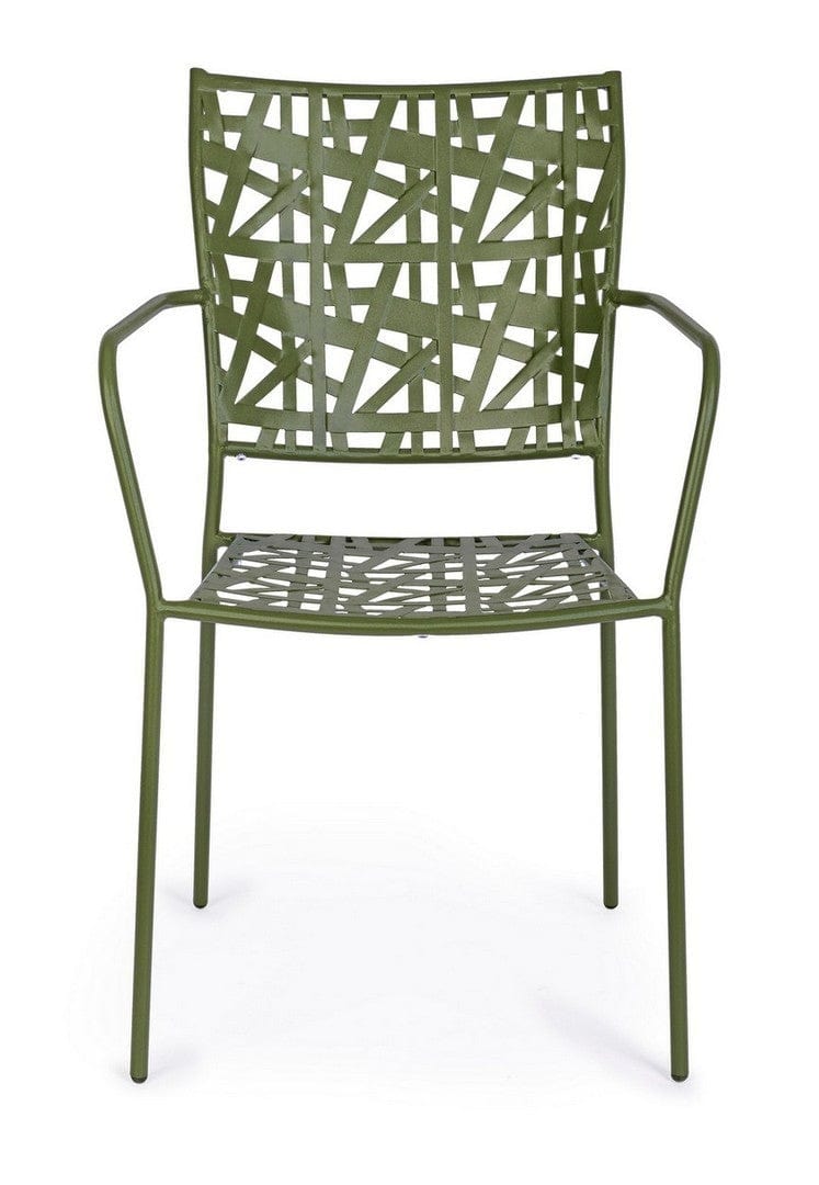 Set di 4 sedie da giardino Kelsie Verde (3)