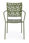 Set di 4 sedie da giardino Kelsie Verde (3)