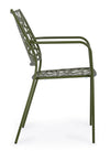 Set di 4 sedie da giardino Kelsie Verde (5)