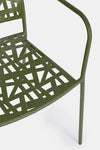 Set di 4 sedie da giardino Kelsie Verde (7)