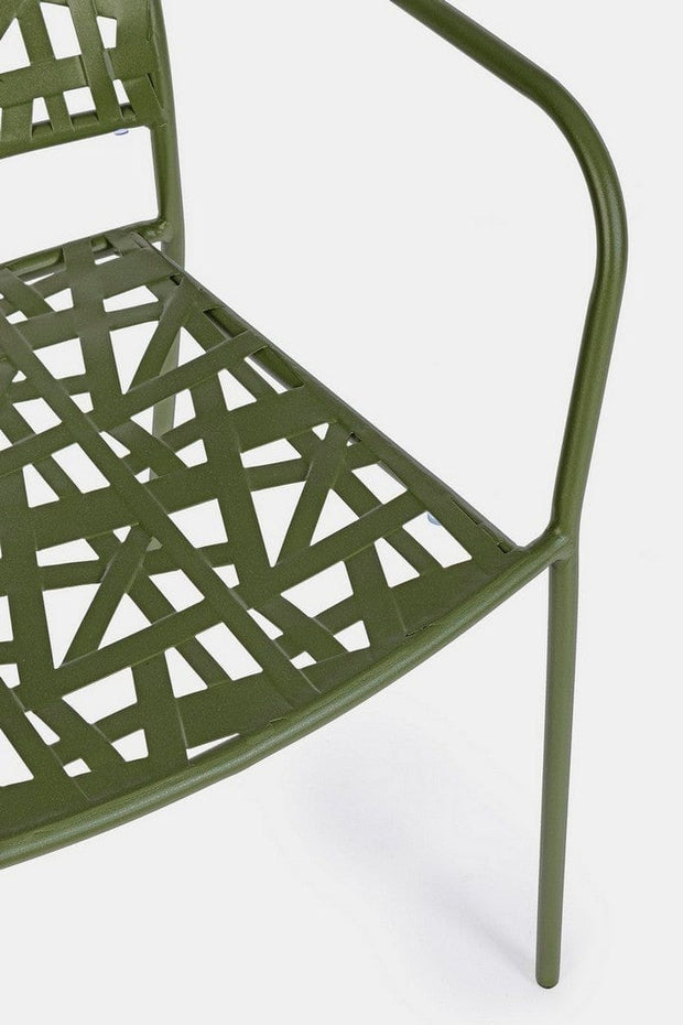 Set di 4 sedie da giardino Kelsie Verde (7)