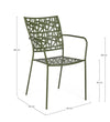 Set di 4 sedie da giardino Kelsie Verde (9)