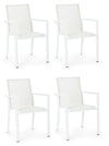 Set di 4 sedie da giardino Konnor Bianco