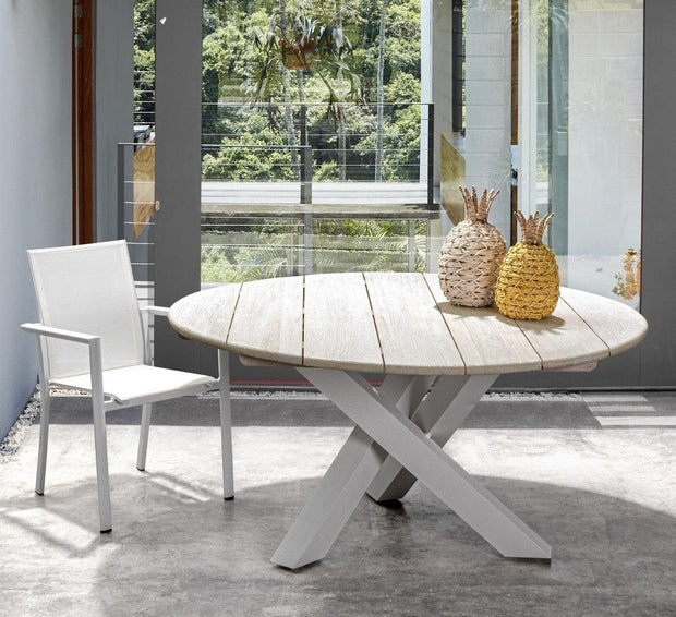 Set di 4 sedie da giardino Konnor Bianco (2)