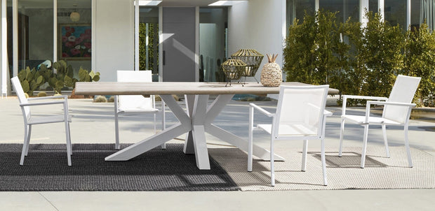 Set di 4 sedie da giardino Konnor Bianco (3)