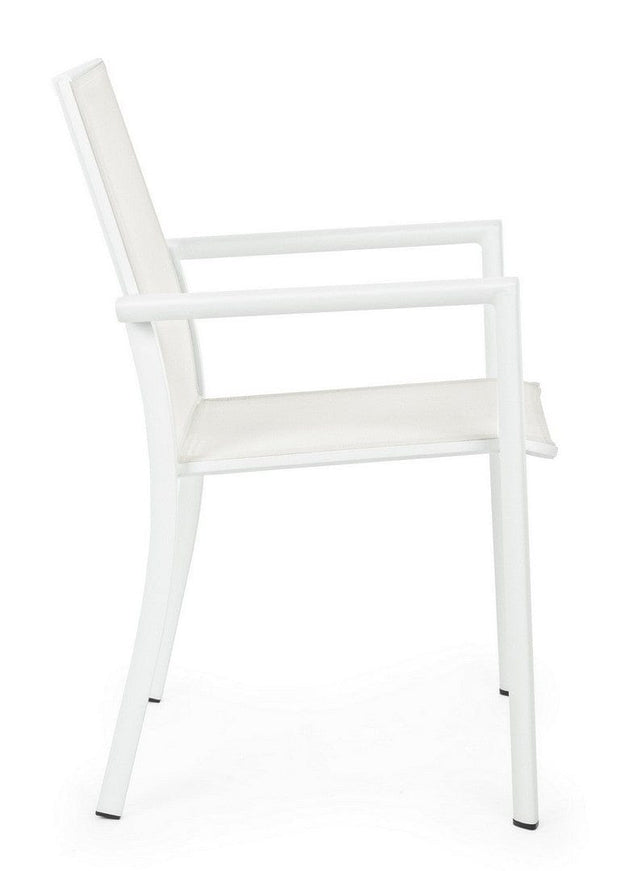 Set di 4 sedie da giardino Konnor Bianco (9)