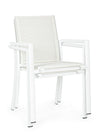 Set di 4 sedie da giardino Konnor Bianco (12)