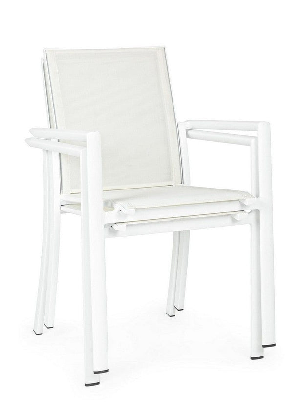 Set di 4 sedie da giardino Konnor Bianco (12)