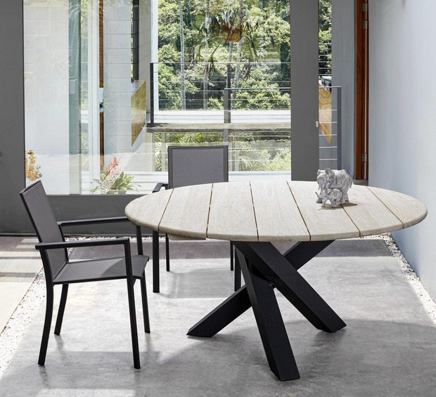 Set di 4 sedie da giardino Konnor Grigio (7)