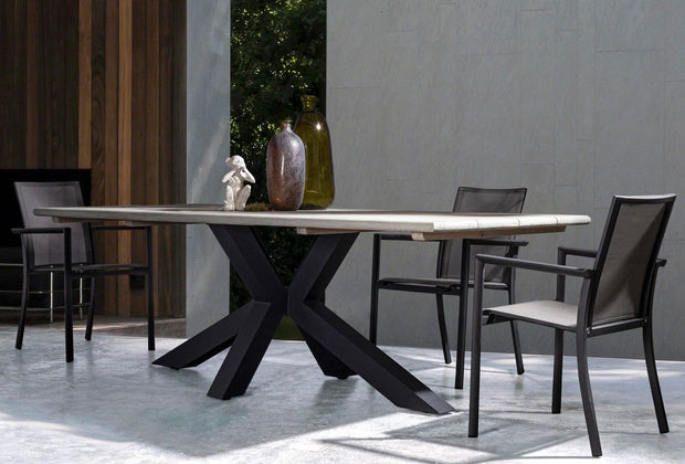 Set di 4 sedie da giardino Konnor Grigio (8)