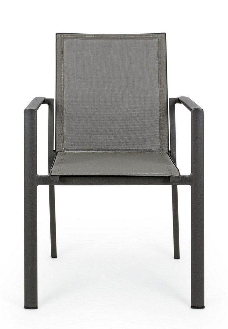 Set di 4 sedie da giardino Konnor Grigio (11)