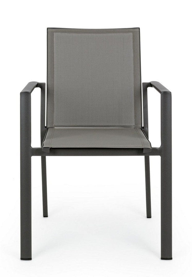 Set di 4 sedie da giardino Konnor Grigio (11)