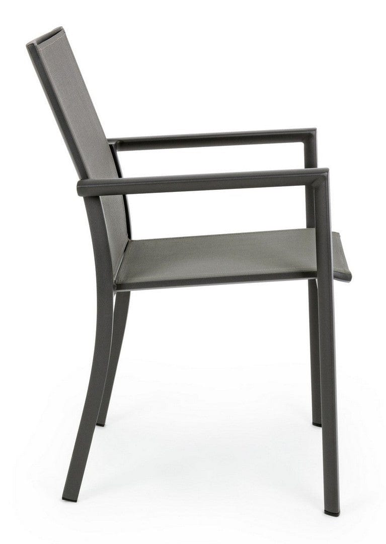 Set di 4 sedie da giardino Konnor Grigio (13)