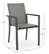 Set di 4 sedie da giardino Konnor Grigio (17)
