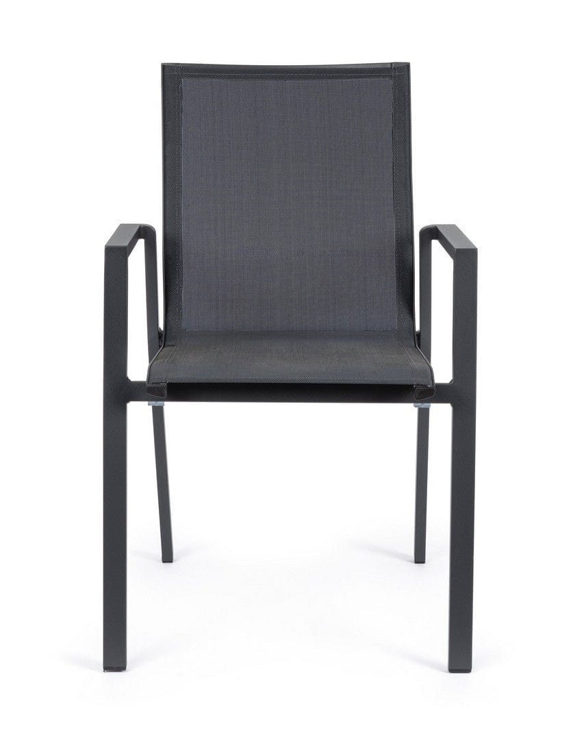 Set di 4 sedie da giardino Krion Antracite (2)