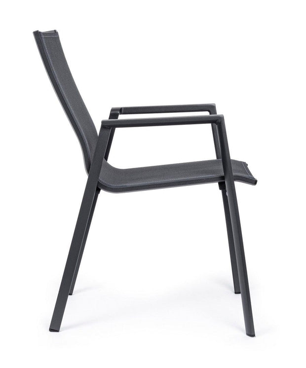 Set di 4 sedie da giardino Krion Antracite (4)