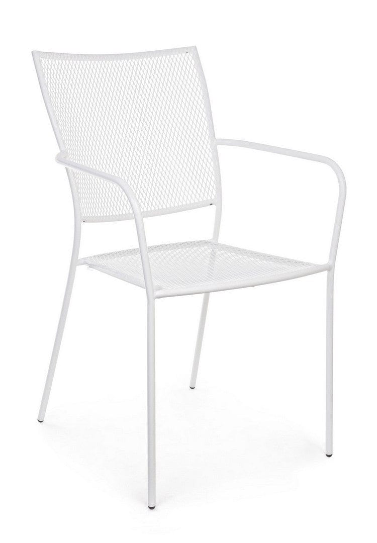 Set di 4 sedie da giardino Kristen Bianco (2)