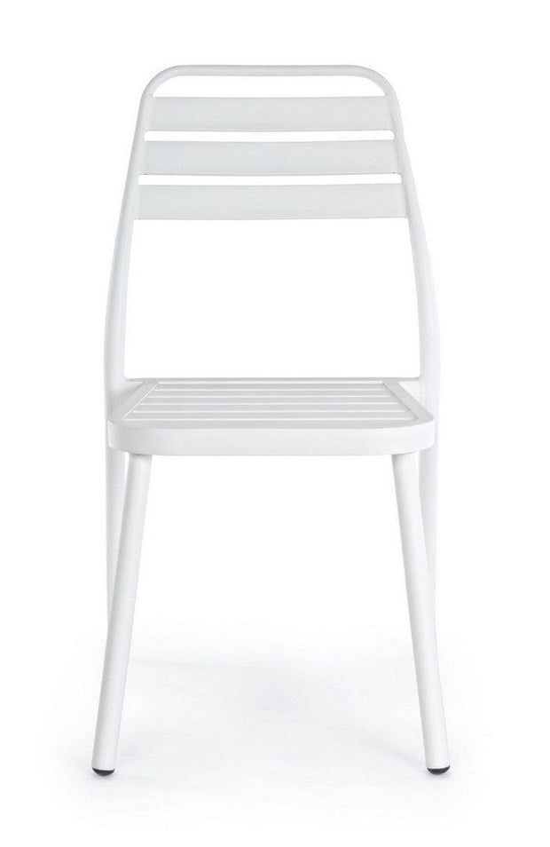 Set di 4 sedie da giardino Lennie Bianco (3)