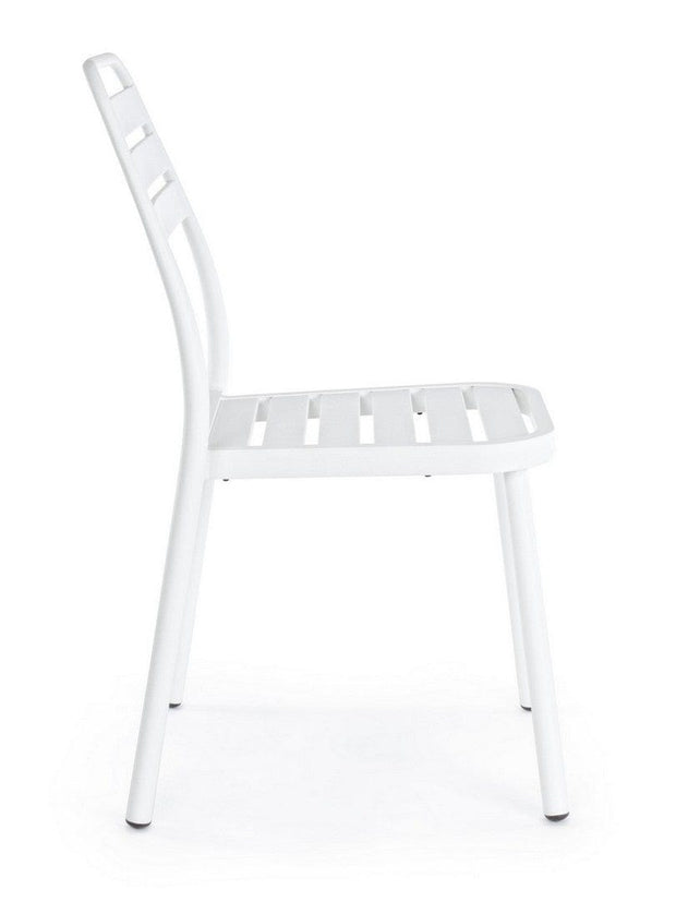 Set di 4 sedie da giardino Lennie Bianco (4)