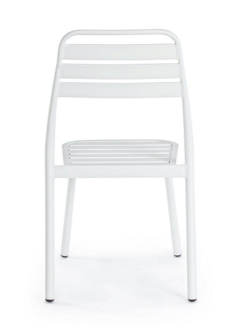 Set di 4 sedie da giardino Lennie Bianco (5)