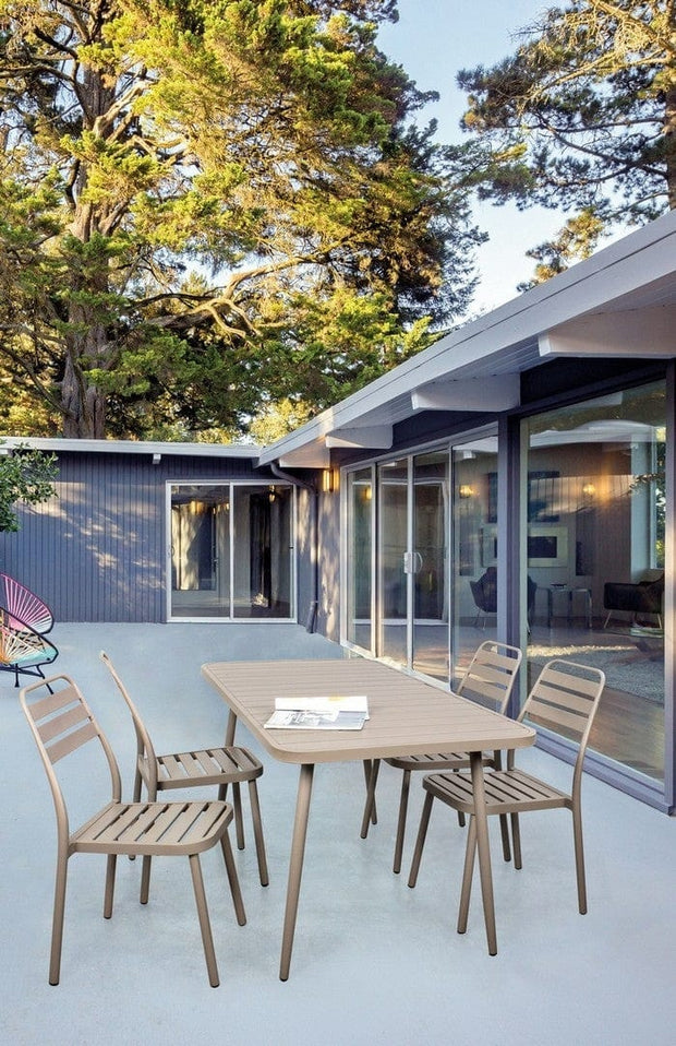 Set di 4 sedie da giardino Lennie Cappuccino (1)