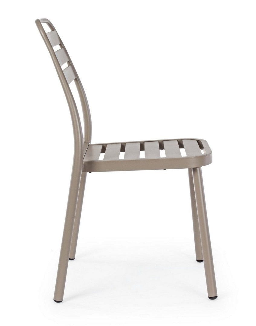Set di 4 sedie da giardino Lennie Cappuccino (3)