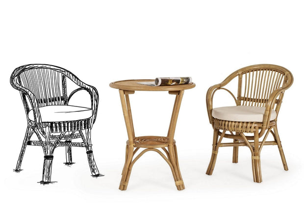 Set di 4 sedie da giardino New Barina Naturale (2)
