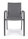 Set di 4 sedie da giardino Odeon Grigio (2)