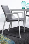 Set di 4 sedie da giardino Odeon Grigio (2)