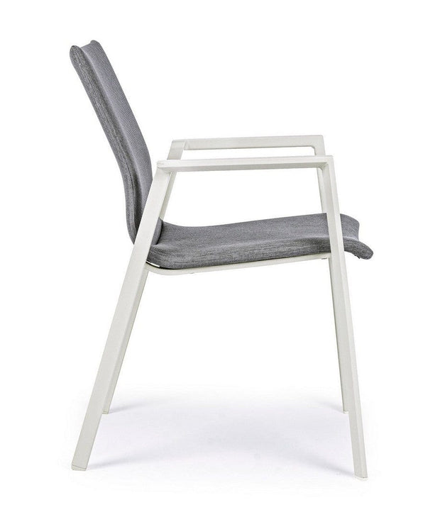 Set di 4 sedie da giardino Odeon Grigio (5)