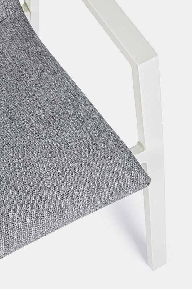 Set di 4 sedie da giardino Odeon Grigio (7)