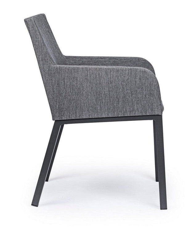 Set di 4 sedie da giardino Owen Grigio (4)