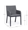 Set di 4 sedie da giardino Owen Grigio (7)