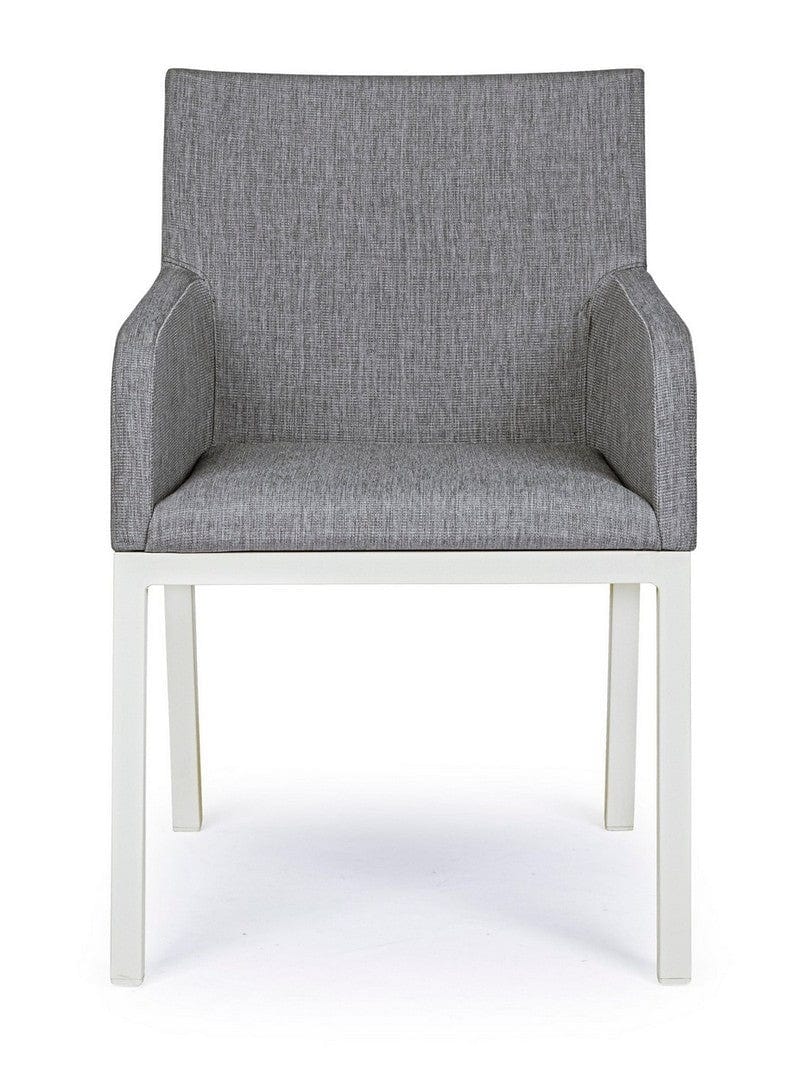 Set di 4 sedie da giardino Owen Grigio (3)