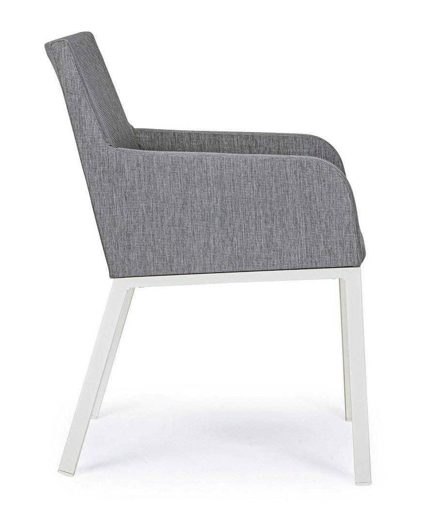 Set di 4 sedie da giardino Owen Grigio (5)
