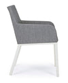 Set di 4 sedie da giardino Owen Grigio (5)