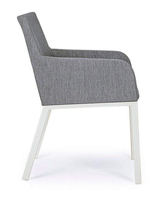 Set di 4 sedie da giardino Owen Grigio (5)