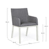 Set di 4 sedie da giardino Owen Grigio (8)