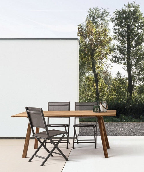 Set di 4 sedie da giardino pieghevole Elin Cappuccino (1)