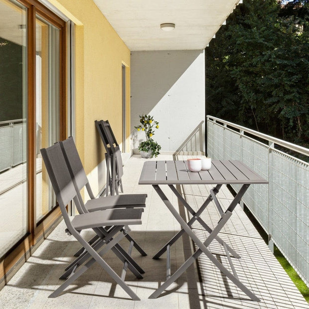 Set di 4 sedie da giardino pieghevole Elin Cappuccino (2)