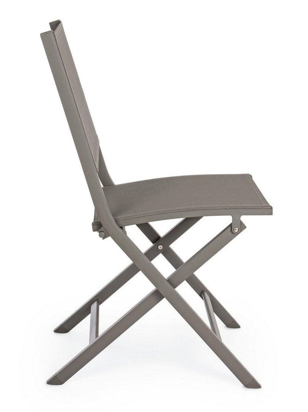 Set di 4 sedie da giardino pieghevole Elin Cappuccino (6)