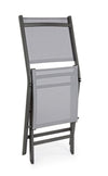 Set di 4 sedie da giardino pieghevole Elin Grigio (7)