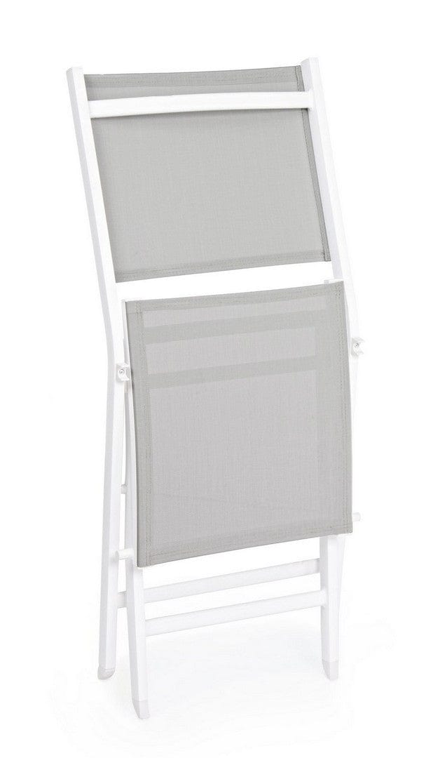 Set di 4 sedie da giardino pieghevole Elin Grigio (4)