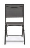 Set di 4 sedie da giardino pieghevole Hilde Antracite (2)